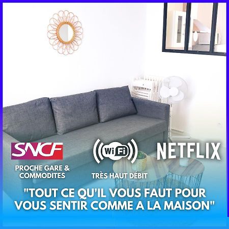 Netflix I Molotov I Lit 160X200 I Proche Gare Et Centre Ville I 39M2 I Wifi Toulon Extérieur photo